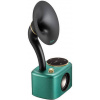 Sangean CP-100D Gramophone A500474 stolní rádio, DAB plus , FM, AUX, Bluetooth, USB, dotykový displej, s akumulátorem, tyrkysová