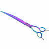 Geib Entree Blue Titan Curved Scissors - kvalitné zakrivené nožnice s jednostranným mikrorezom a titánovým povrchom - Veľkosť: 10