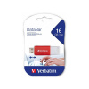 Verbatim USB flash disk, USB 2.0, 16GB, DataBar, červený, 49453, pre archiváciu dát