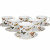Duo Porcelánová šálka na nohe s podšálkou Crocus Butterflies 250 ml sada 6ks