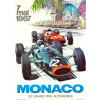 Plagát, Obraz - 1967 Monaco Grand Prix Racing Poster, 30 × 40 cm