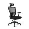OFFICE PRO s.r.o. Kancelárska stolička Themis s podhlavníkom, čierna