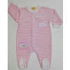 Dojčensky overal - PAJACYK TOTS LINE 68 Biela, ružová, viacnásobná (Velor Spider Sv9501 Pink (56-74))