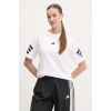 Bavlnené tričko adidas Future Icons dámske, biela farba, JE0238 XS