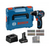 BOSCH Vŕtací skrutkovač GSR 12V-32 (1x2.0Ah, 1x4.0Ah, GAL 12V-20, 40pcs AC, L) 06019N7005