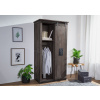 Bighome - IRON Skriňa mango 100x60x190 sivá, lakovaná