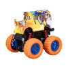 Autobus Crazy Truck na zotrvačník 9cm - oranžový