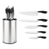 Haus Roland Konyhai késkészlet rozsdamentes állványban, 6 db Haus Roland