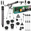 ASTRONOMICKÝ TELESKOP MIRAI OPTICS SIRIUS F90080 EQ1 ADAPTÉR NA SMARTFÓN