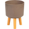 Strend Pro Kvetináč Strend pro, farba kávový prášok, 20x20x26 cm