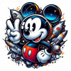 CUKROVÁ TLAČ Jedlý obrázok na tortu Myšiak Mickey MINNIE + POSTAVY MENO 14