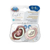 Canpol babies Set symetrických silikónových cumlíkov Light touch 0-6m SLEEPY KOALA ružový