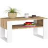 Ak furniture Konferenčný stolík DOMI dub artisan/biely