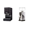 Gaggia New Classic EVO, black + Eureka Mignon Turbo, CR chrome