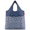 Reisenthel mini maxi shopper plus modro-bielá nákupná taška
