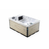 Lovia vírivá vaňa pre 2 osoby 200x130x82 L303 Opláštění: Light Wood, Barva akrylátu: White Marble