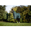 Deka výbehová Amigo Ripstop Plus Pony, s krkom, 100 g, dynasty green/navy & silver Dĺžka chrbta: 125 cm