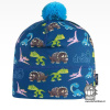 Chlapčenská zimná funkčná čiapka Dráče - Flavio 9, príšerky, modrá Farba: Modrá, Veľkosť: M 52-54