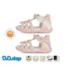 Dievčenské kožené sandále D.D.step AC048-204A Baby Pink 19-24