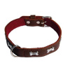 COBBYS PET Obojok z originálnej kože zdobený kostičkami 50cm/25mm hnedý (COBBYS PET Obojok z originálnej kože zdobený kostičkami 50cm/25mm hnedý)
