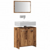 VidaXL Kúpeľňová skrinka so zrkadlom Old Wood Tried Wood 856042