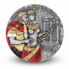 Stříbrná mince 2 Oz Caesar a Kleopatra