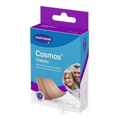 COSMOS Classic Pevná náplasť na rany, oteruvzdorná, (6 cm x 1 m) 1 ks