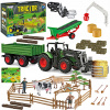 WOOPIE Sada poľnohospodárskych strojov Traktor Traktor Statok Mini farma Osada Farmári Mierka: 1:24
