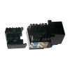 XtendLan Keystone jack RJ45, narážacie, CAT6, UTP, čierny