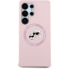 Kryt Karl Lagerfeld Samsung Galaxy S25 Ultra Magnetic Silicone Double Heads Pink Klhms25Lskchtcp