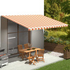 Náhradná látka na markízu žlto-oranžová 5x3,5 m-ForU-312022