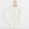 Dojčenské bavlnené body s dlhým rukávom New Baby Zoe biela 62 (3-6m)