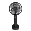Galar ručný prenosný usb ventilátor s držiakom 4 W 1200 mAh čierny