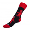 Bellatex Ponožky DĚTSKÉ Čert Černá,Červená rozměr 25-29