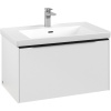 VILLEROY & BOCH Subway 3.0 závesná skrinka pod umývadlo, 1 zásuvka, s LED osvetlením, 772 x 478 x 429 mm, Pure White, C573L1VF