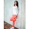 Dámska tepláková súprava VSB11 lososová + cream, ZVOĽTE VEĽKOSŤ OBLEČENIA XXS/XS