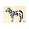Viga Drevená montessori vkladačka - zebra