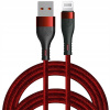 Kábel Raltek USB - Apple Lightning 1 m červený