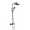 Hansgrohe Vernis Shape sprchový set Showerpipe 230 s termostatom Čierna matná HG 26286670