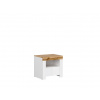 BRW Skrinka HOLTEN biely/dub wotan/biely lesk