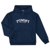 Tommy Hilfiger Mikiny MONOTYPE PRINT HOODIE Námornícka modrá