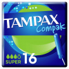 Tampax Compak Super tampóny s aplikátorom, 16 kusov