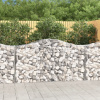 vidaXL Oblúkové gabiónové koše 8ks 200x50x100/120cm pozinkované železo 3145646