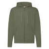 Olive Zippered Hoodie Classic Fruit of the Loom kaki M Fruit of the Loom 5904882097996