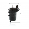 MANN FILTER Palivový filter WK 939/5