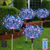 Solárna zapichovacia záhradná lampa - 4x Solárne lampa záhradné dekorácie Púpavy 120 LED diódy (4x Solárne lampa záhradné dekorácie Púpavy 120 LED diódy)