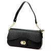 Dámska kožená kabelka čierna Luka 24-063 DOLLARO Shoulder and Crossbody