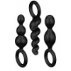 Sada análnych kolíkov Satisfyer Booty Call Black 3 ks