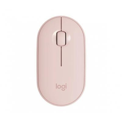 LOGITECH Pebble M350 bezdrôtová myš ružová (910-005717) USB / Bluetooth / Optická / Ružová