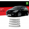 Nerez kryty kľučiek Peugeot 307 - 8 ks